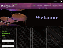 Tablet Screenshot of beatcreature.com